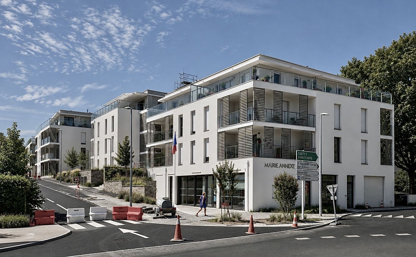 Lavano - vue rue et mairie annexe