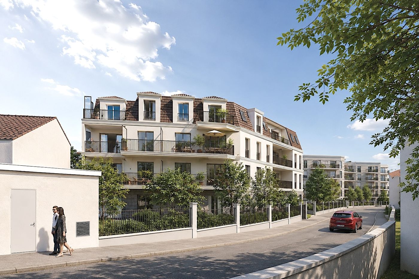 Montlhéry - vue aérienne de l'îlot